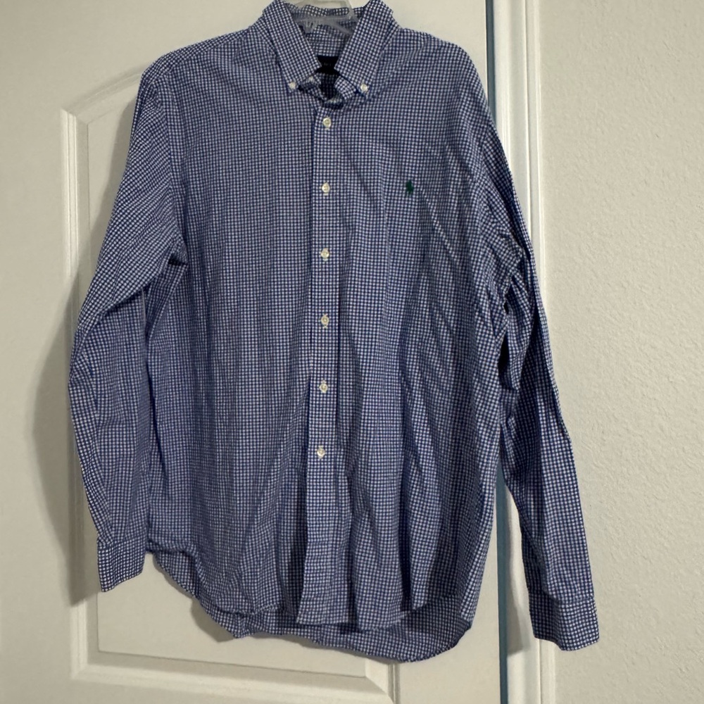 Checked Men's Ralph Lauren Blue Label Button Down